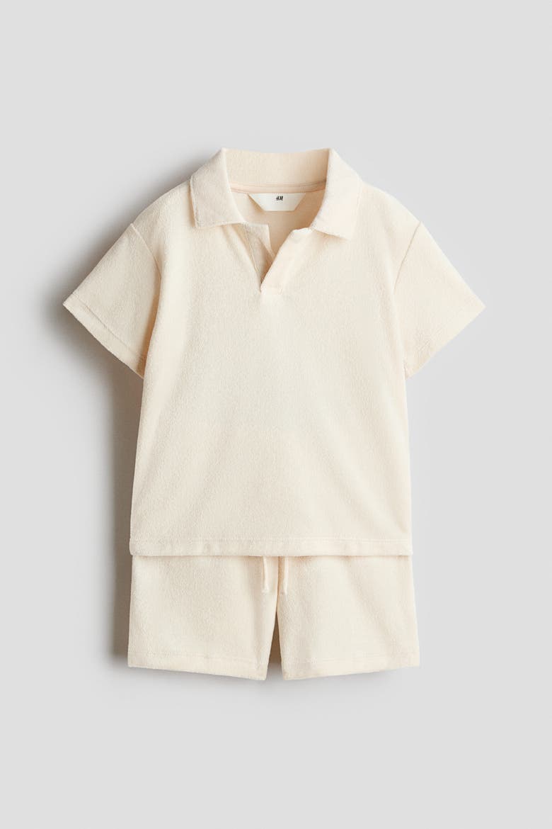 2-piece Velour Set, Main, color, Light beige