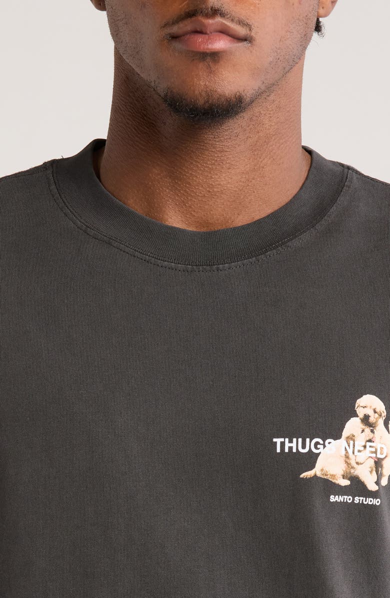 SANTO STUDIO Thugs Need Hugs OG Cotton Graphic T-Shirt, Alternate, color, 