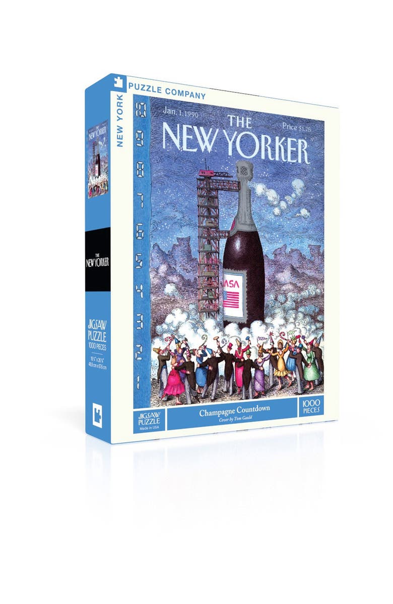 NEW YORK PUZZLE COMPANY Champagne Countdown 1000 Piece Puzzle, Alternate, color, NO COLOR