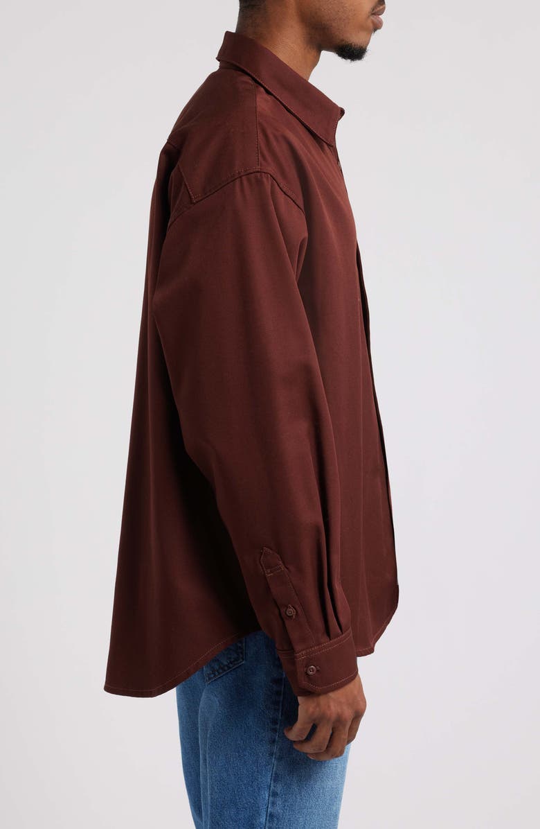 Carhartt Work In Progress Module Script Twill Button-Up Shirt, Alternate, color, 