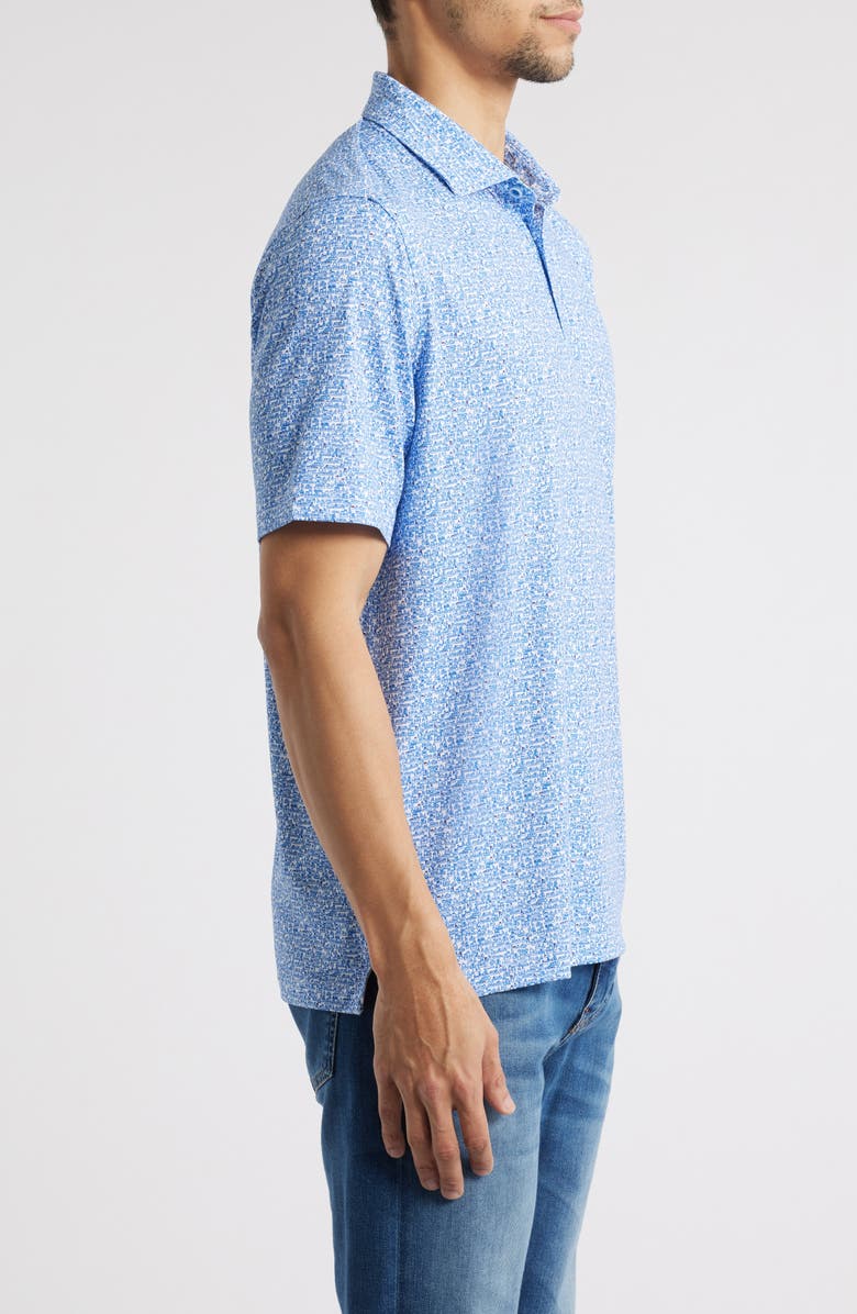 Johnston & Murphy XC4<sup>®</sup> + Cool Degree<sup>™</sup> Performance Golf Polo, Alternate, color, White/ Navy