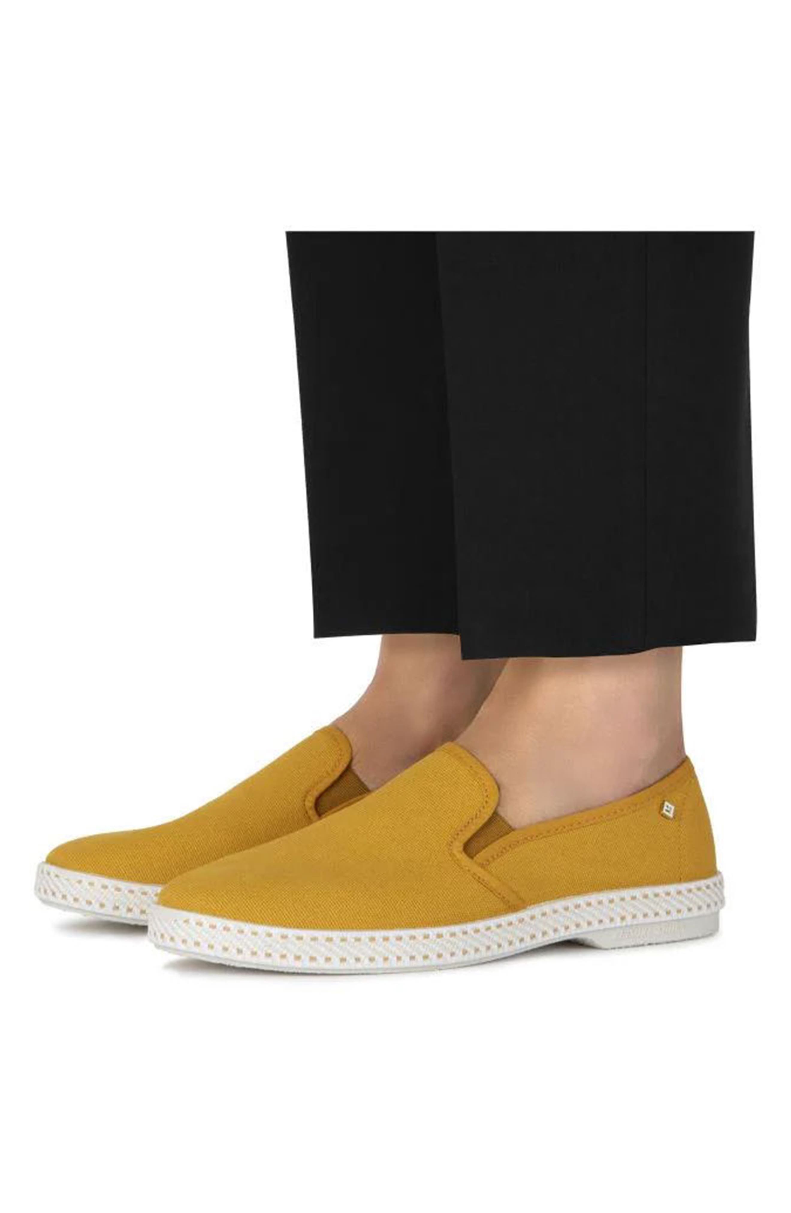 Rivieras Canvas Slip-On Sneaker, Alternate, color, Curry