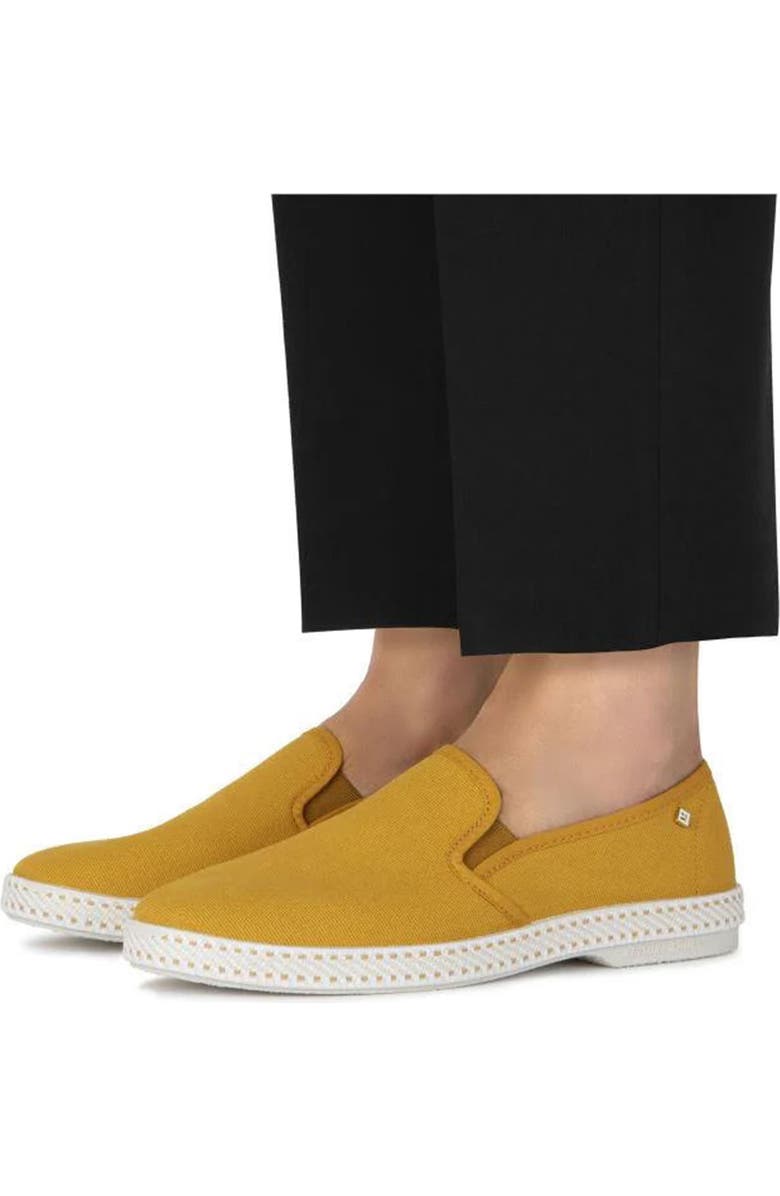 Rivieras Canvas Slip-On Sneaker, Alternate, color, Curry