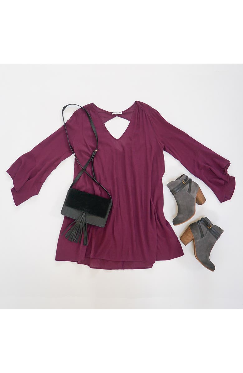 BP. Tassel Faux Leather Crossbody Bag, Main, color,