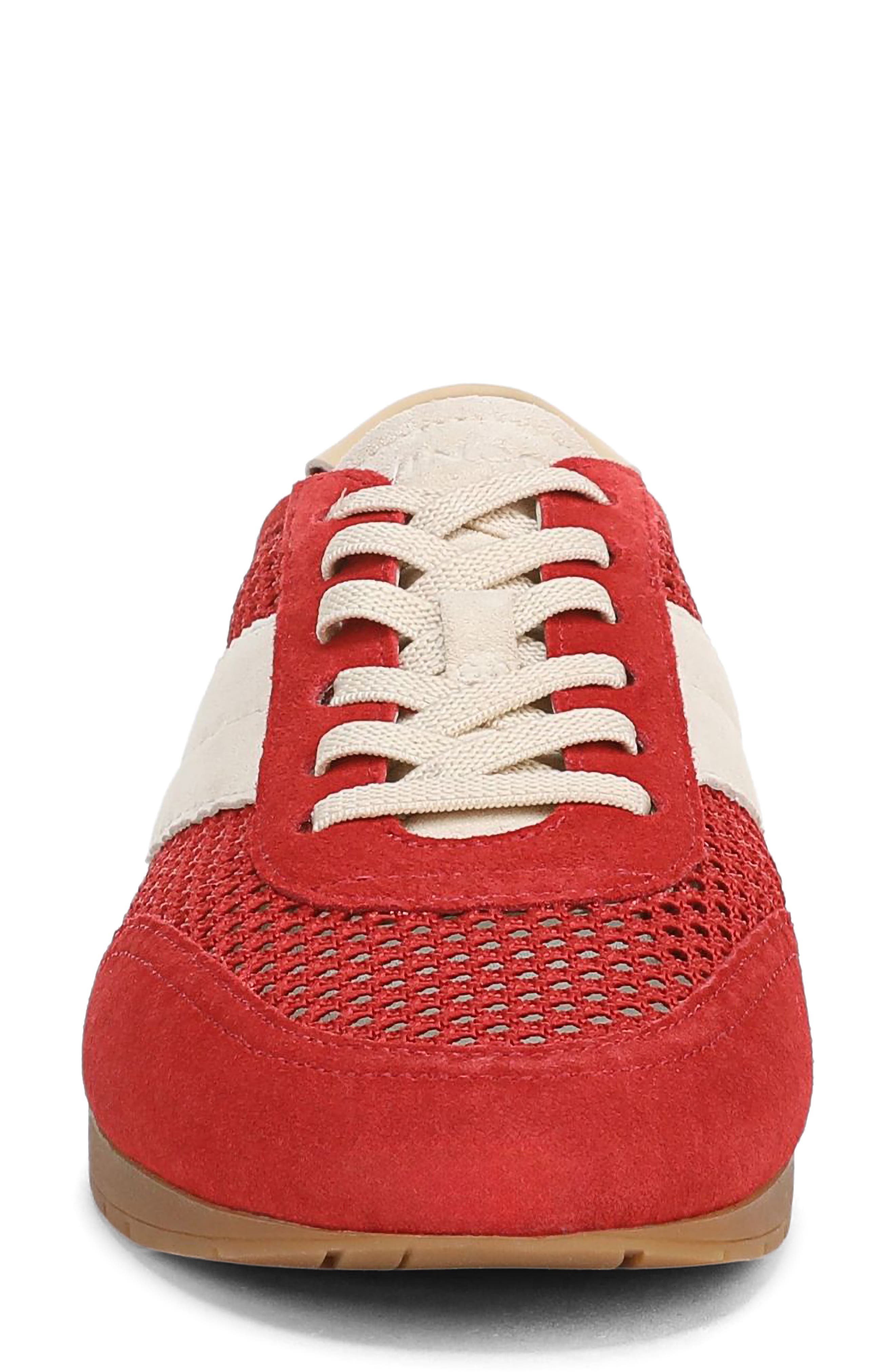 LA Runner Netting Sneaker, Alternate, color, ROUGE RED