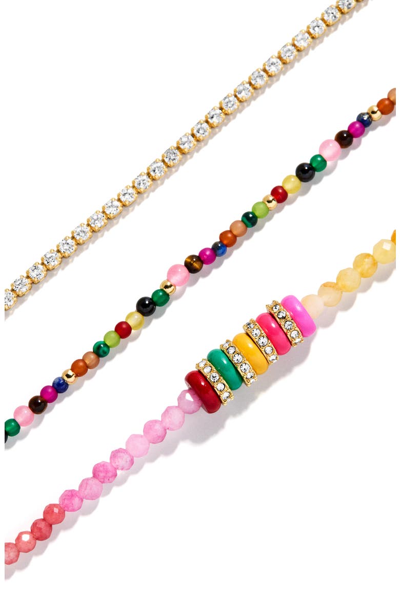 Rowan Semiprecious Stone Layered Bracelet, Alternate, color, PINK MULTI