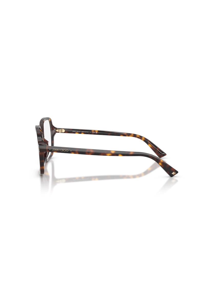 Jimmy Choo 53mm Square optical glasses, Alternate, color, Tortoise