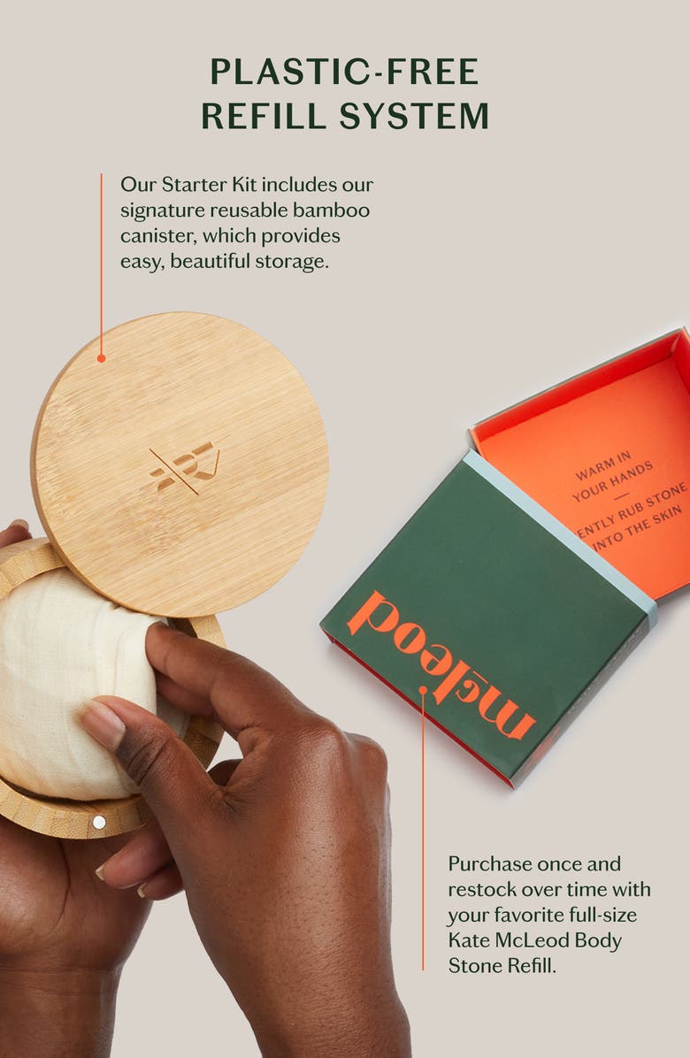 Kate McLeod Grounding Stone - Moisturizing Lotion Bar with Vetiver & Bergamot, Alternate, color, Starter Kit