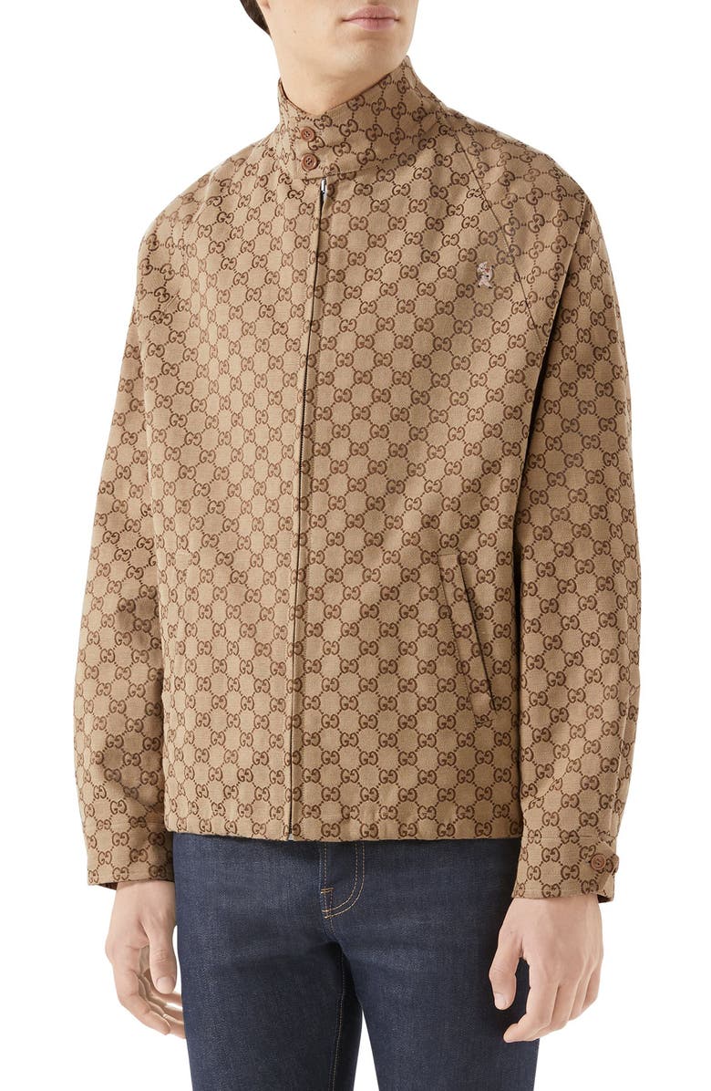 Gucci GG Canvas Bomber Jacket, Main, color,