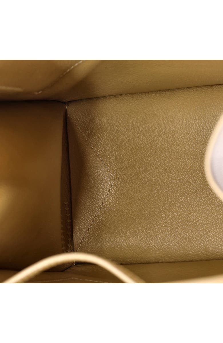 Pre-Owned Hermes Lucy Tote Leather MM, Alternate, color, Blanc Casse