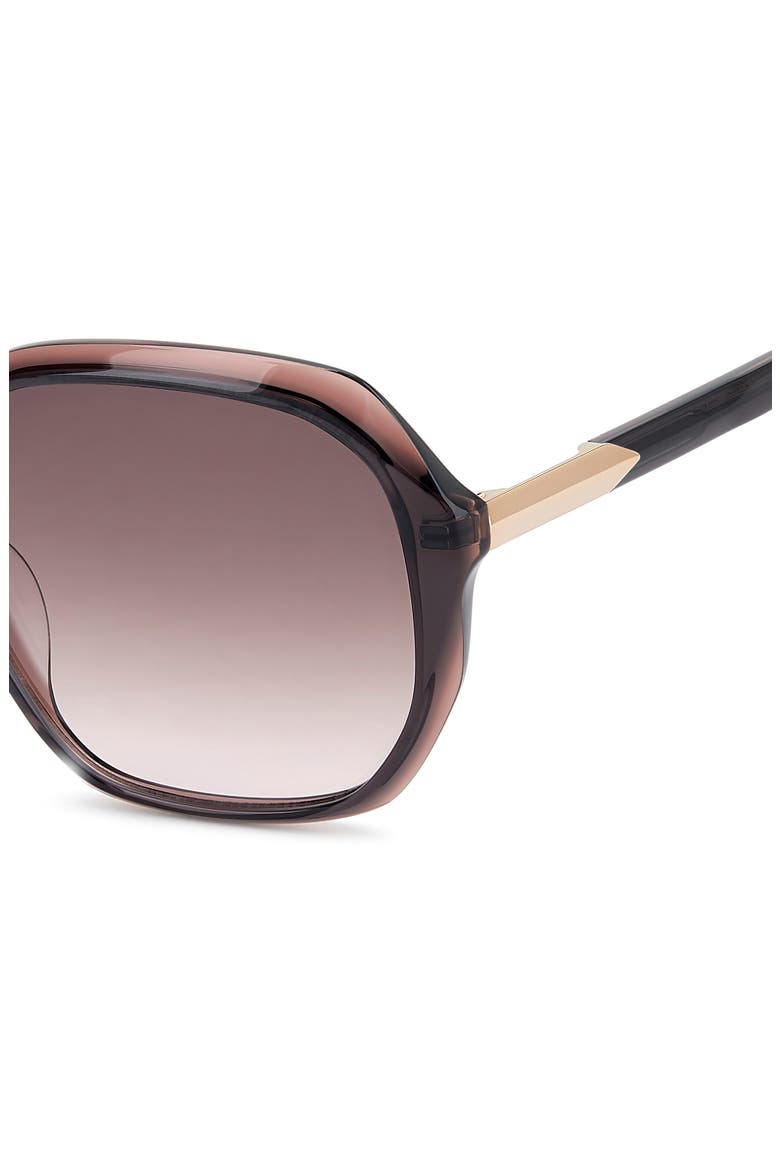 54mm Gradient Rectangular Sunglasses, Alternate, color, CRYSTAL GREY