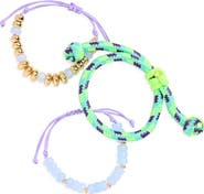 Leith Assorted 3-Pack Paracord Beaded Bracelet