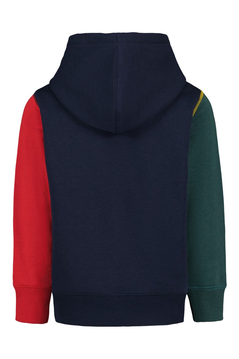 Kids' H Block Pullover Hoodie, Alternate, color, NAVY BLAZER