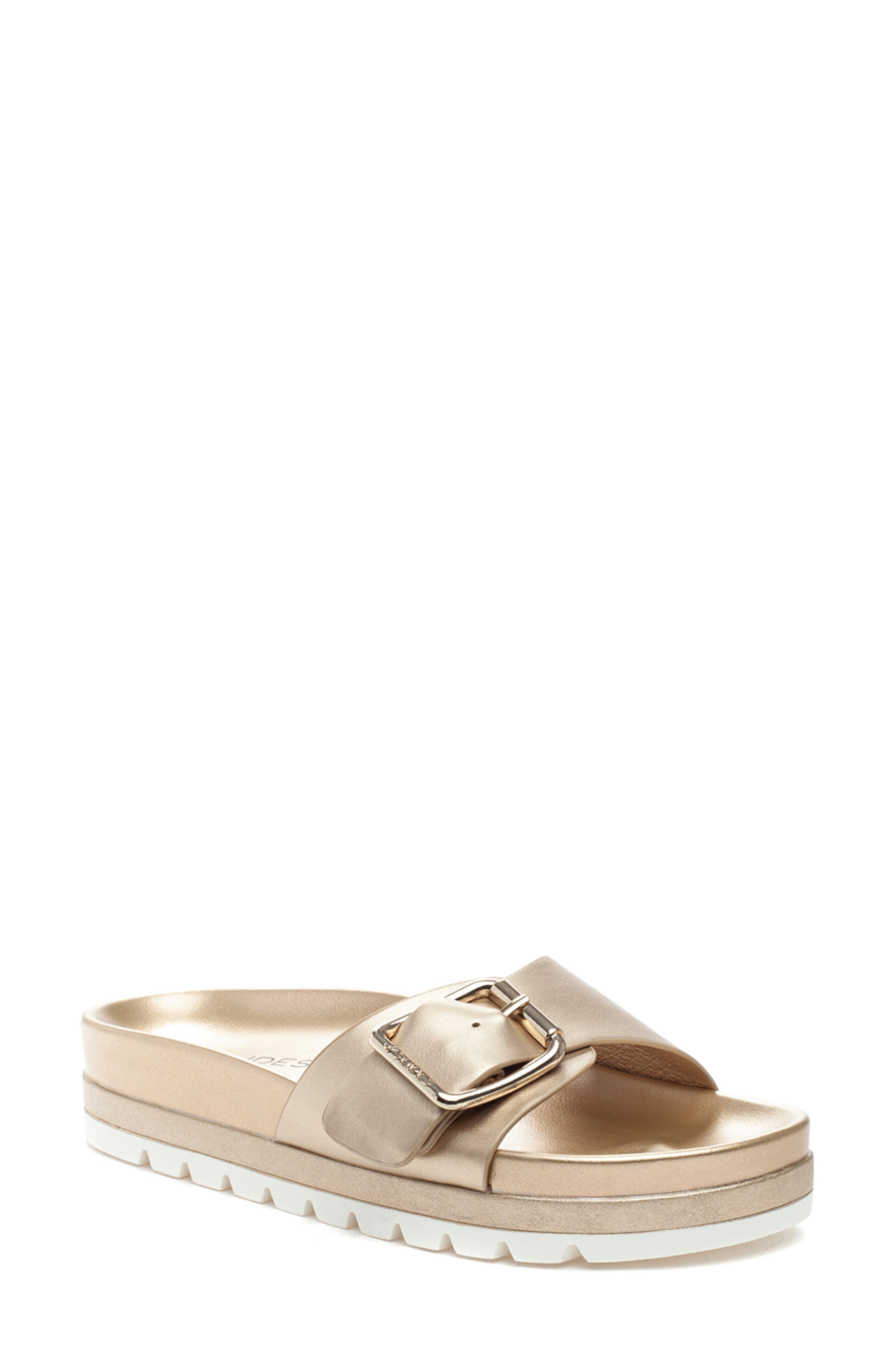 Rosalie Slide Sandal, Main, color, GOLD