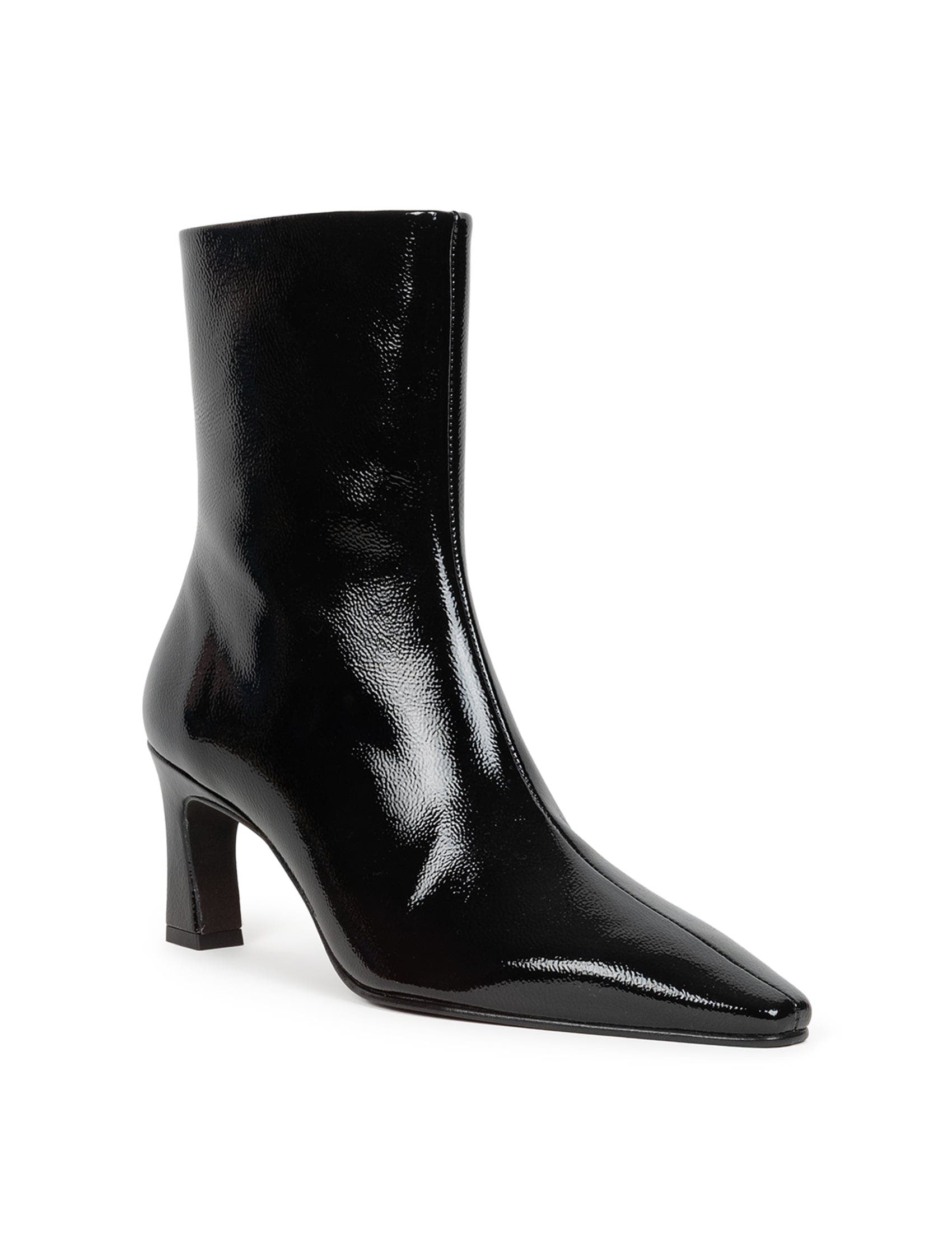 Émilie Ankle Boots, Alternate, color, Vinyl Black