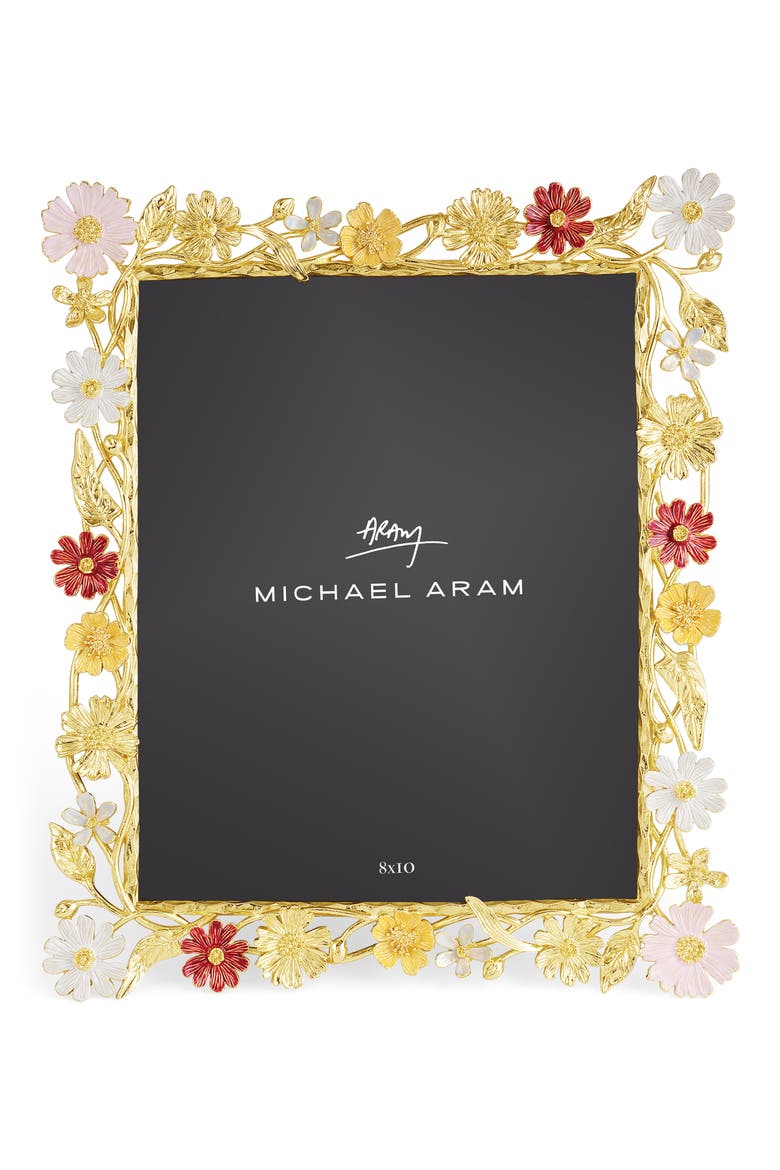 Wildflowers 8x10 Picture Frame, Alternate, color, GOLD MULTI