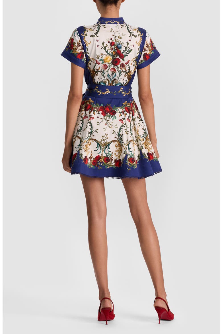 Lucy Floral Shirtdress, Alternate, color, GILDED ROSE