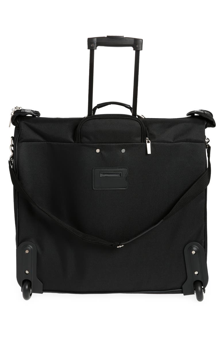 Rolling Garment Bag, Alternate, color, BLACK