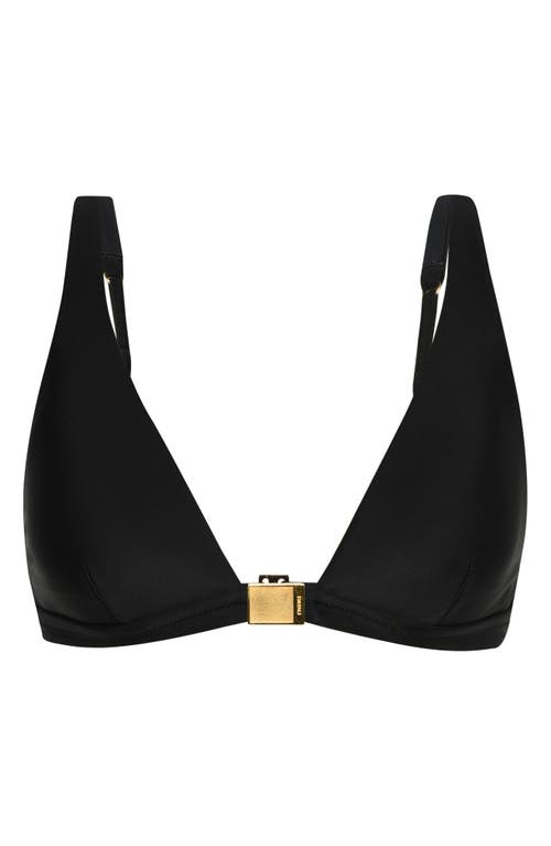 L Agence L'agence Lexie Solids Bikini Top In Black