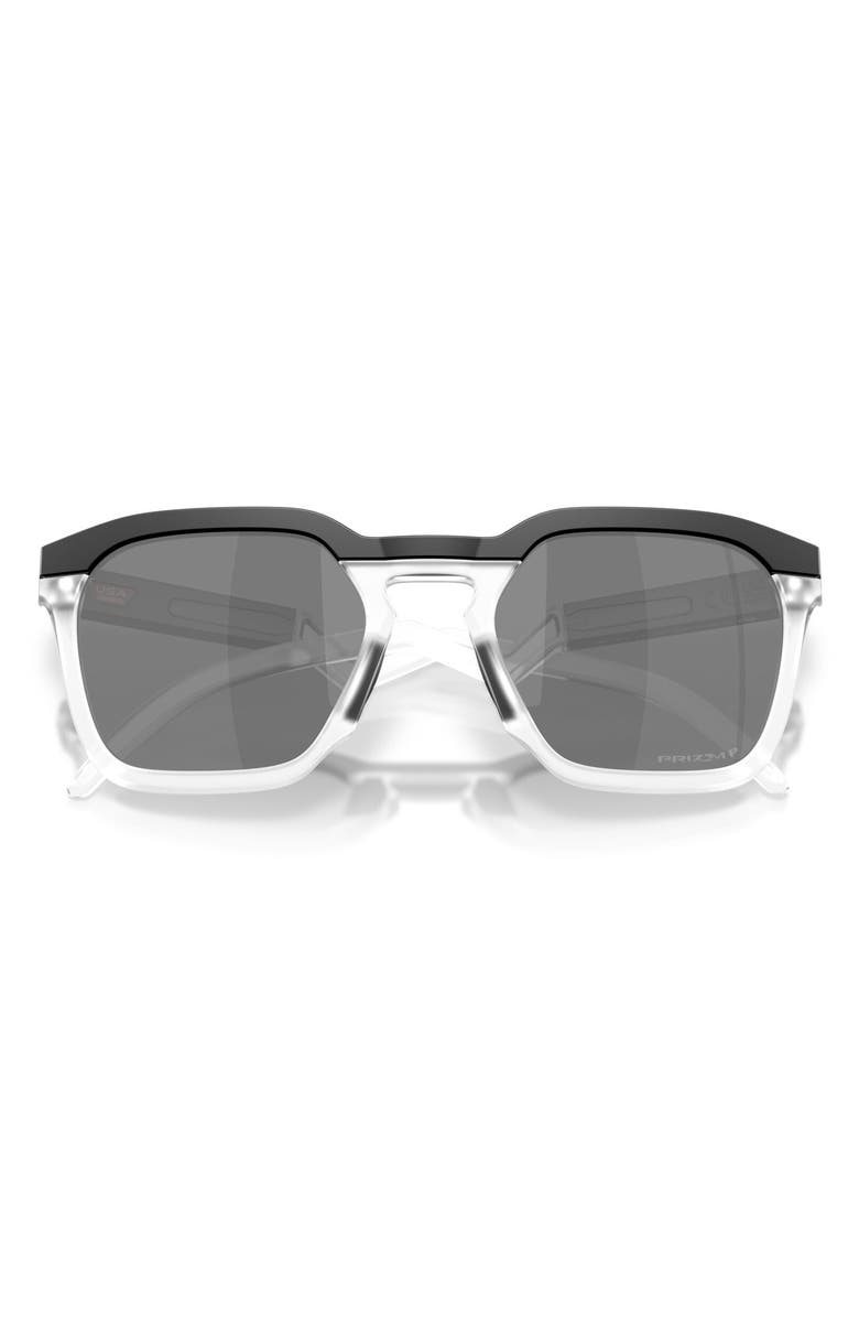 Oakley HSTN SQ 54mm Prizm<sup>™</sup> Polarized Square Sunglasses, Alternate, color, Matte Black / Prizm Black