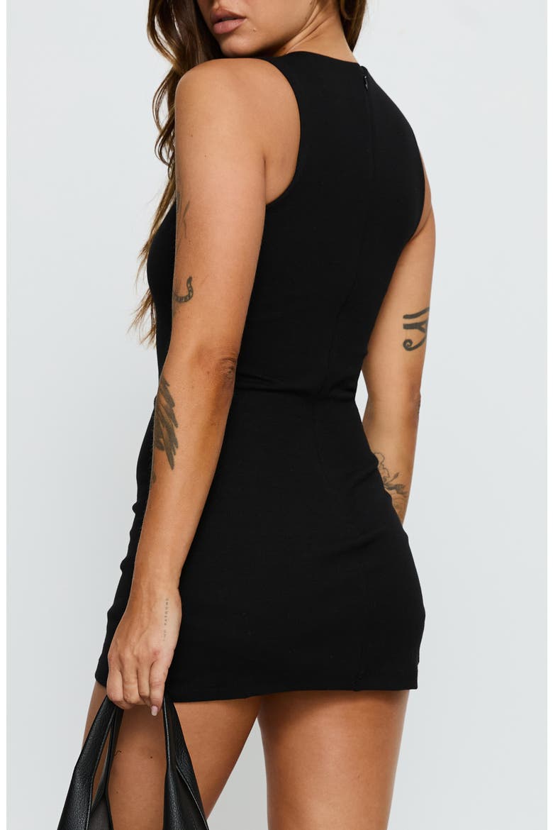 Marcee Sleeveless Skirted Romper, Alternate, color, BLACK