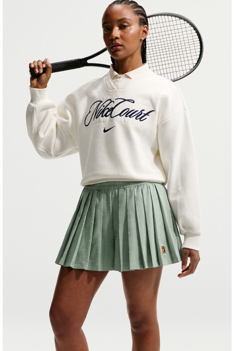 NikeCourt Dri-FIT High-Waisted Tennis Shorts, Alternate, color, 006 STEAM