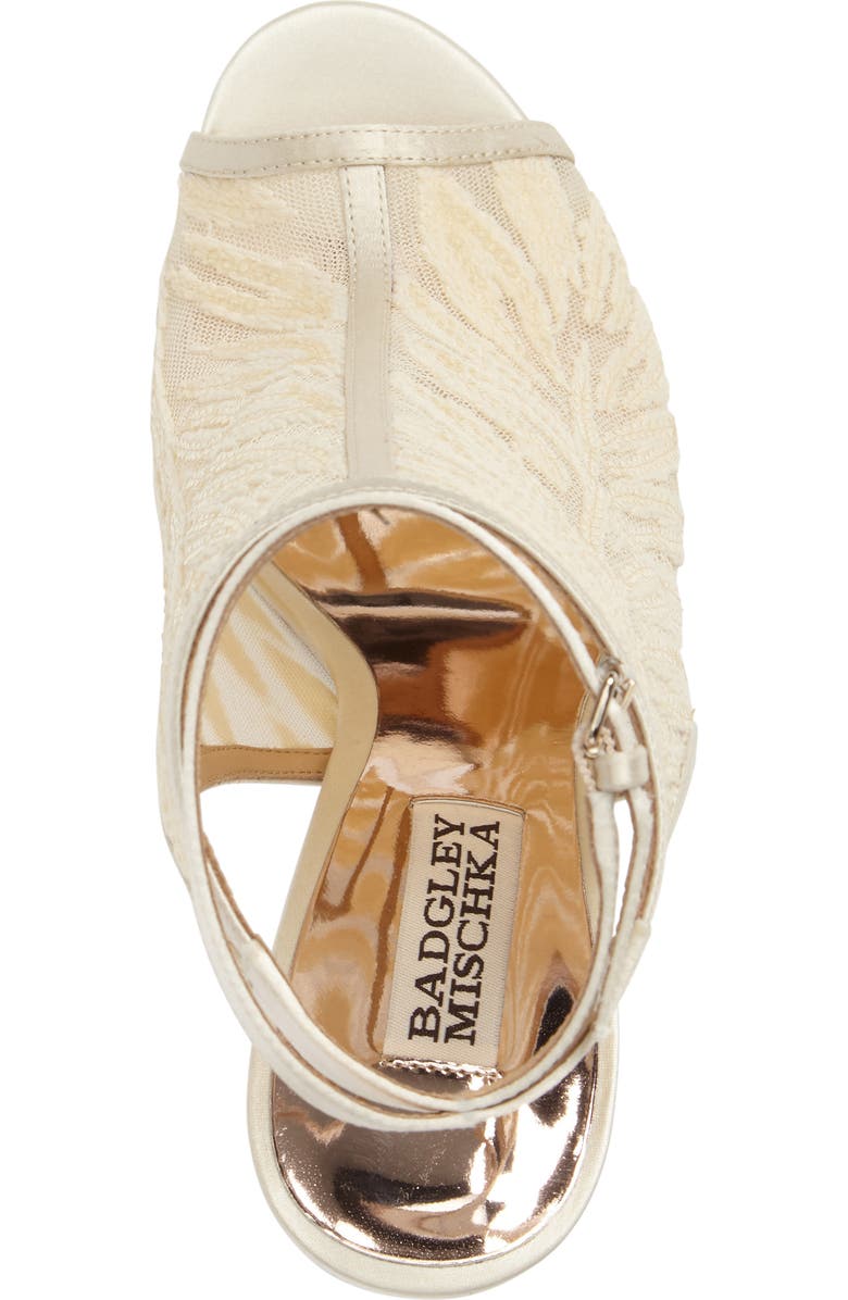 Badgley Mischka Collection Badgley Mischka Blakely Sequin Illusion Sandal, Alternate, color,