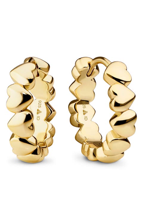 Sweet Heart Huggie Hoop Earrings