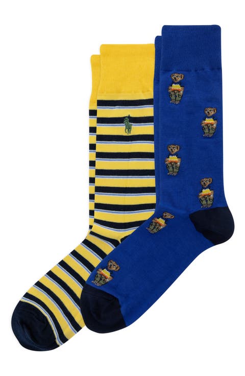 Assorted 2-Pack Surf Club Mini Bear Socks