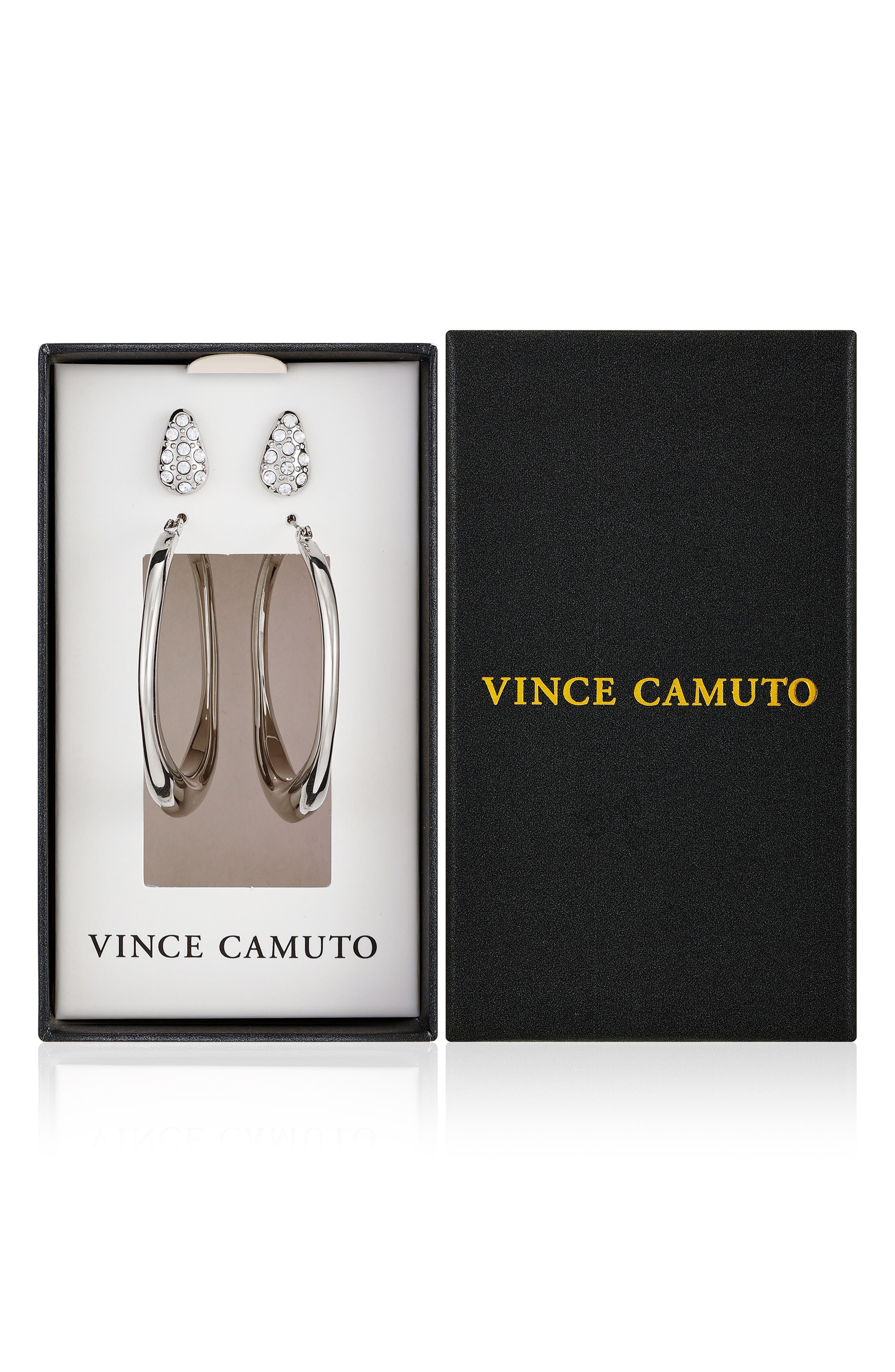 Vince Camuto Hoop and Stud Earring Set