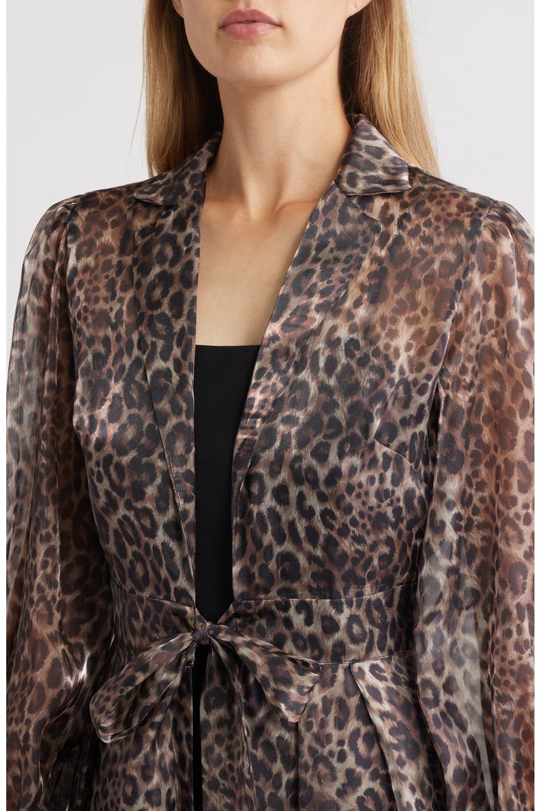 Long Sleeve Jumpsuit with Overlay, Alternate, color, LEOPARD