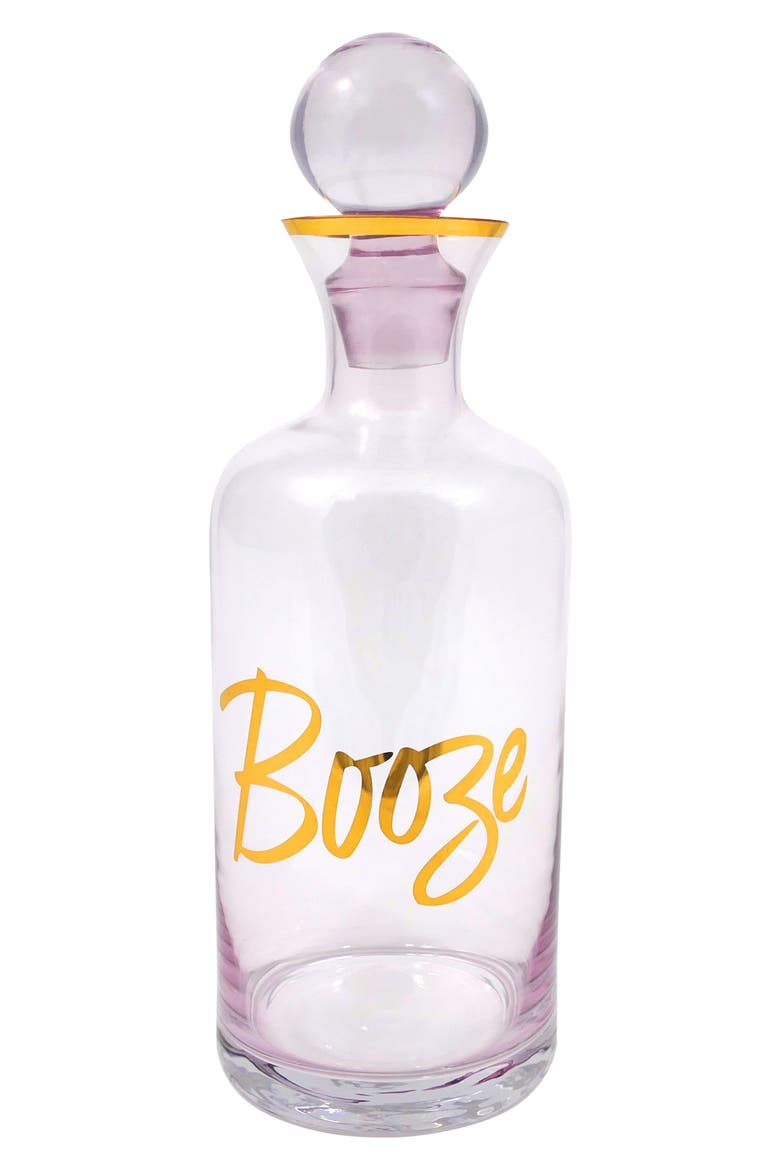 Pink Booze Decanter, Main, color, CLEAR
