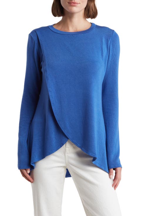 Crossover Front Long Sleeve Top