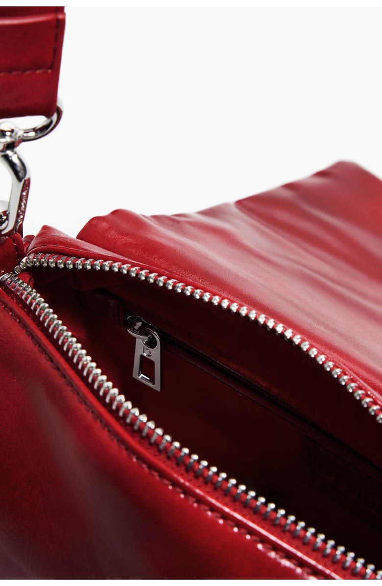 Desigual Faux Leather Crossbody Bag, Alternate, color, Red