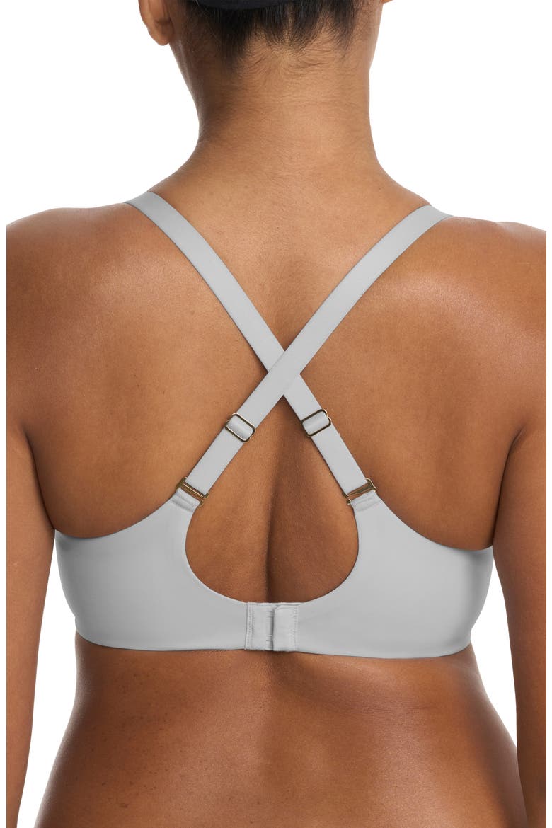 Comfort Evolution Full Fit Memory Foam Convertible Bra, Alternate, color, GRAY DAWN