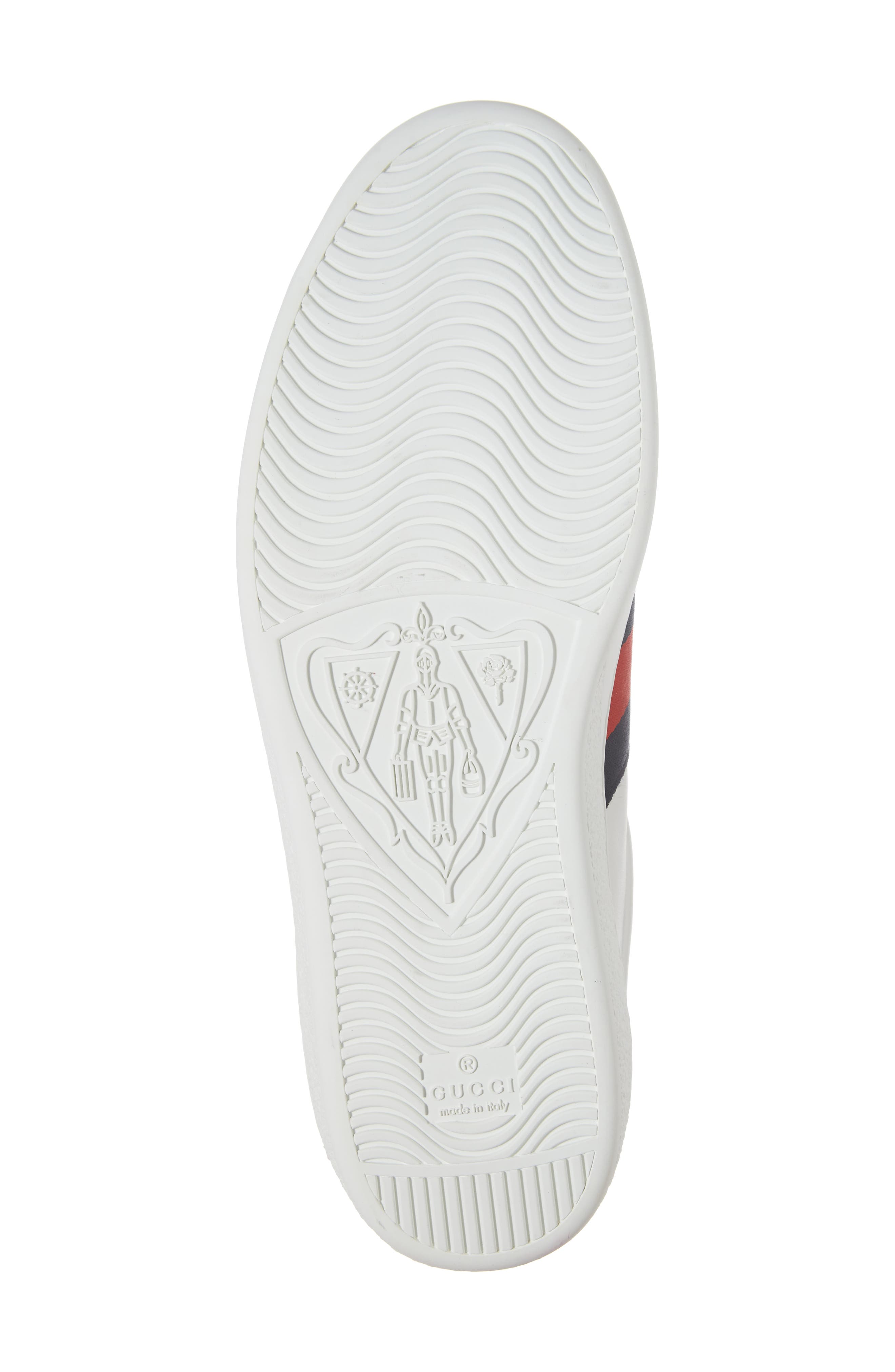 New Ace Clean Web Stripe Sneaker, Alternate, color, BIANCO