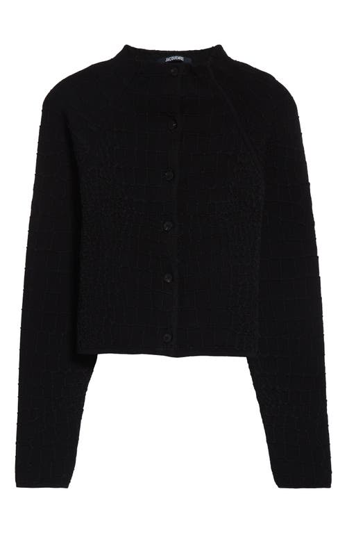 Jacquemus The Scala Cardigan In Black
