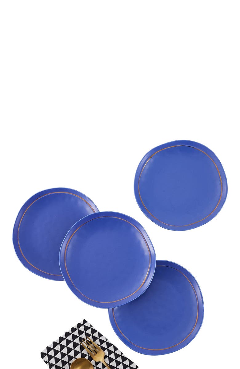 Stone Lain Clara Porcelain 16-Piece Dinnerware Set, Alternate, color, Blue