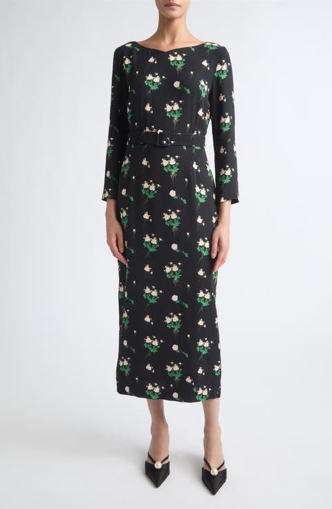 Lucky Belted Midi Dress
