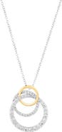 EFFY Lab-Grown Diamond Two-Tone Pendant Necklace