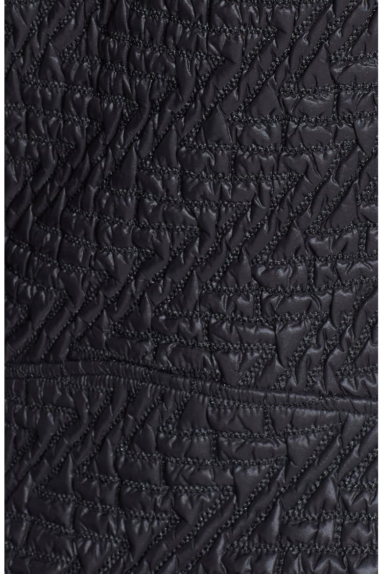 'Modern Moto' Quilted Jacket, Alternate, color, BLACK