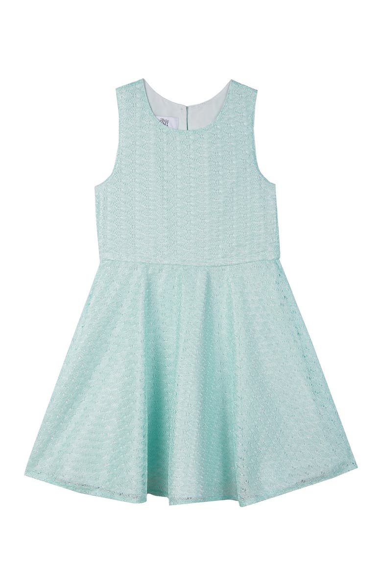 Badgley Mischka Collection Sleeveless Lace Dress, Main, color, 