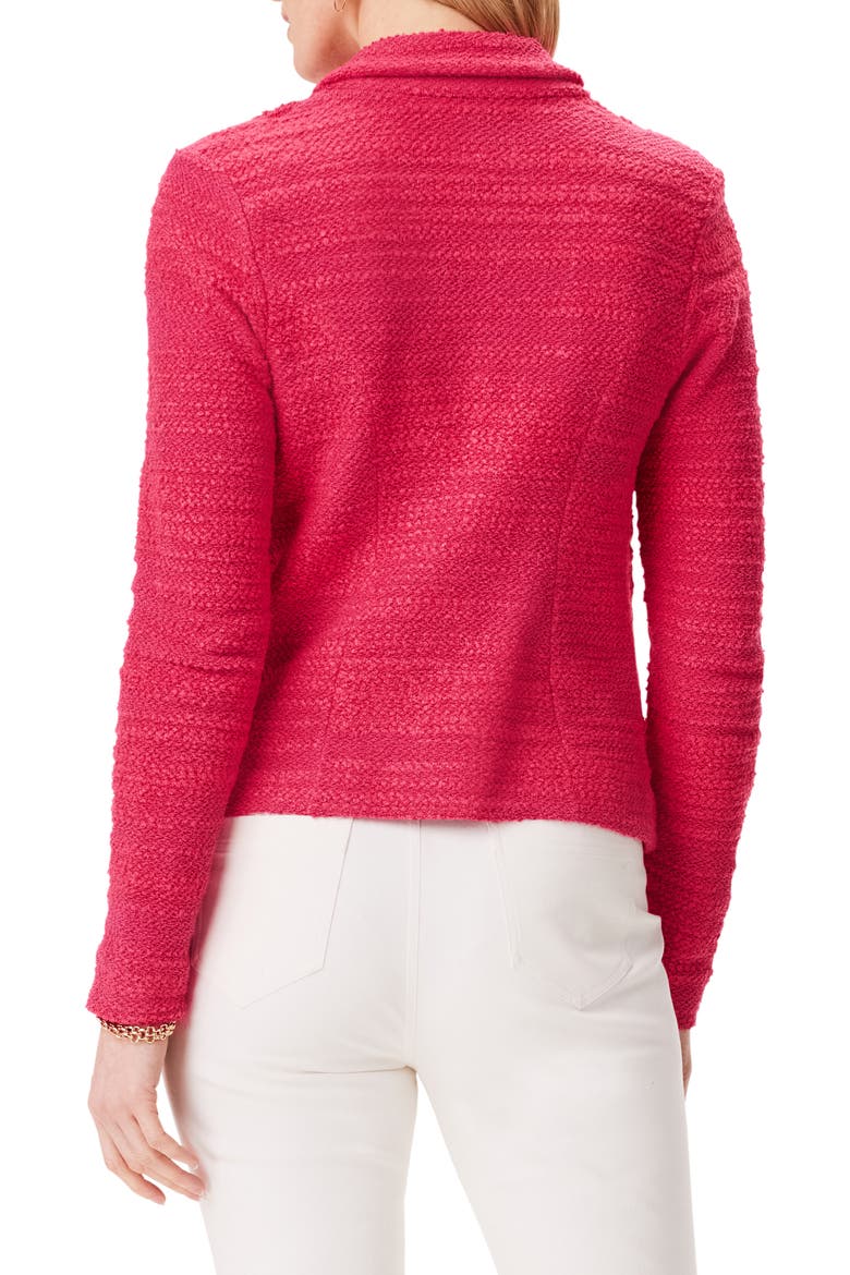 Textured Knit Blazer, Alternate, color, BRIGHT ROSE