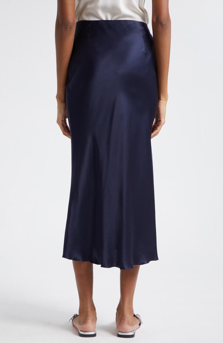 ATM Anthony Thomas Melillo Bias Cut Silk Charmeuse Midi Skirt, Alternate, color, 