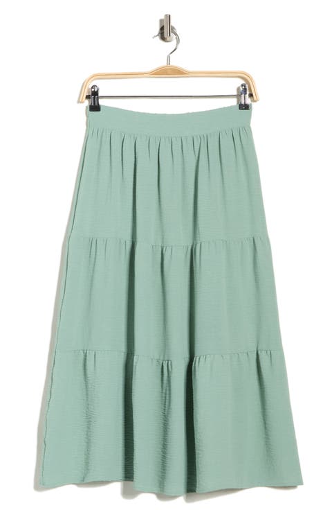 Tiered Midi Skirt
