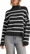 Splendid Nora Stripe Mock Neck Sweater
