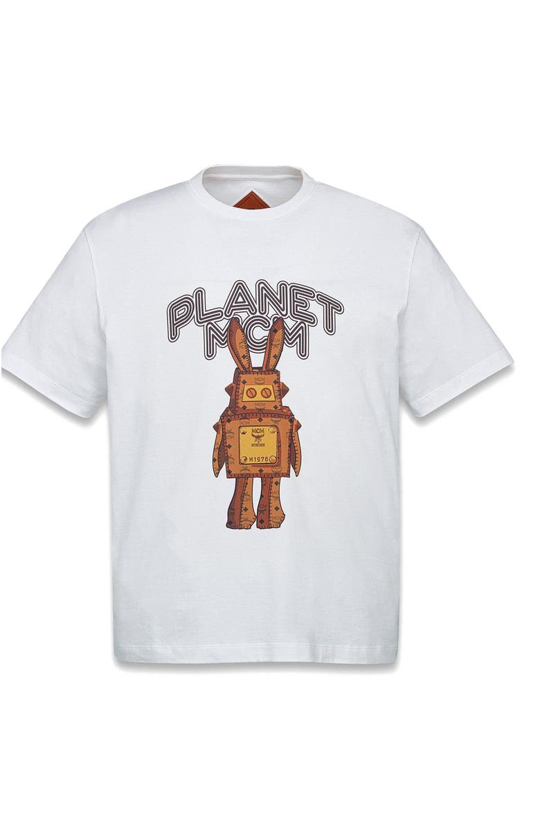 MCM Planet MCM Rabot T-Shirt in Organic Cotton, Alternate, color, White