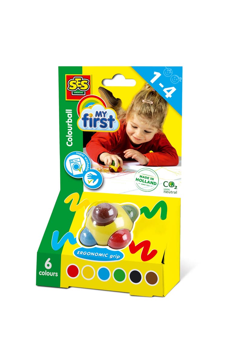 SES Creative My First Colorball Drawing & Coloring Art Toy, Ages 1+, Main, color, Multicolored