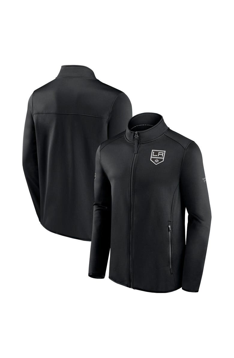 FANATICS Men's Fanatics Branded Black Los Angeles Kings Authentic Pro Rink Fleece Full-Zip Jacket, Alternate, color,