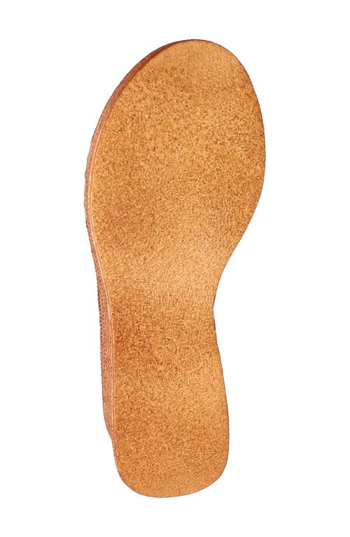 Shop Bella Vita Kea Espadrille Wedge Sandal In Natural Floral Raffia-leather